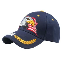 Мужские и женские регулируемые шляпы, модные защитные бейсболки с флагом США, портативная 3D вышивка, узор орла, полиэстер