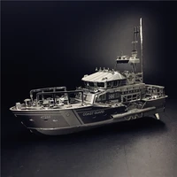 nanyuan IRON STAR 3D Metal puzzle DIY Assembly Model kits LIFEBOAT C22201 2 Sheets Stainless Steel Creative toys gift for adult 1