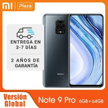 

Global Version Xiaomi Redmi Note 9 Pro 6GB 64GB Cellphone Snapdragon 720G 64MP Quad Camera 6.67" 33W Fast Charger 5020mAh NFC