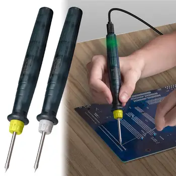 

New Adjustable Temperature Electric Soldering Iron 5V 8W Welding Solder Rework Station Heat Pencil Tips Repair Tool