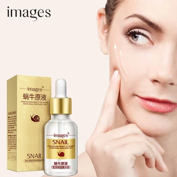 

Snail Face Serum Hyaluronic Acid liquid whitening Anti-aging Anti Wrinkle Firming Essence miracle glow natural skin care IMAGES