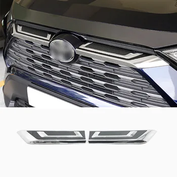 

CHROME FRONT GRILLE TRIM GARNISH COVER FOR TOYOTA RAV4 2019 2020 ACCESSORIES CAR STYLING