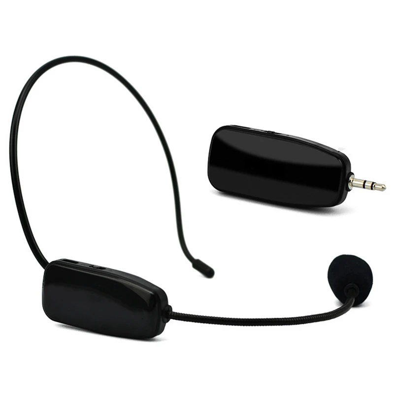 

2.4G Wireless Microphone Headset 2 in 1 Handheld Head-Wear Bluetooth Microphone for Speech Loudspeaker Teaching Meeting Guide