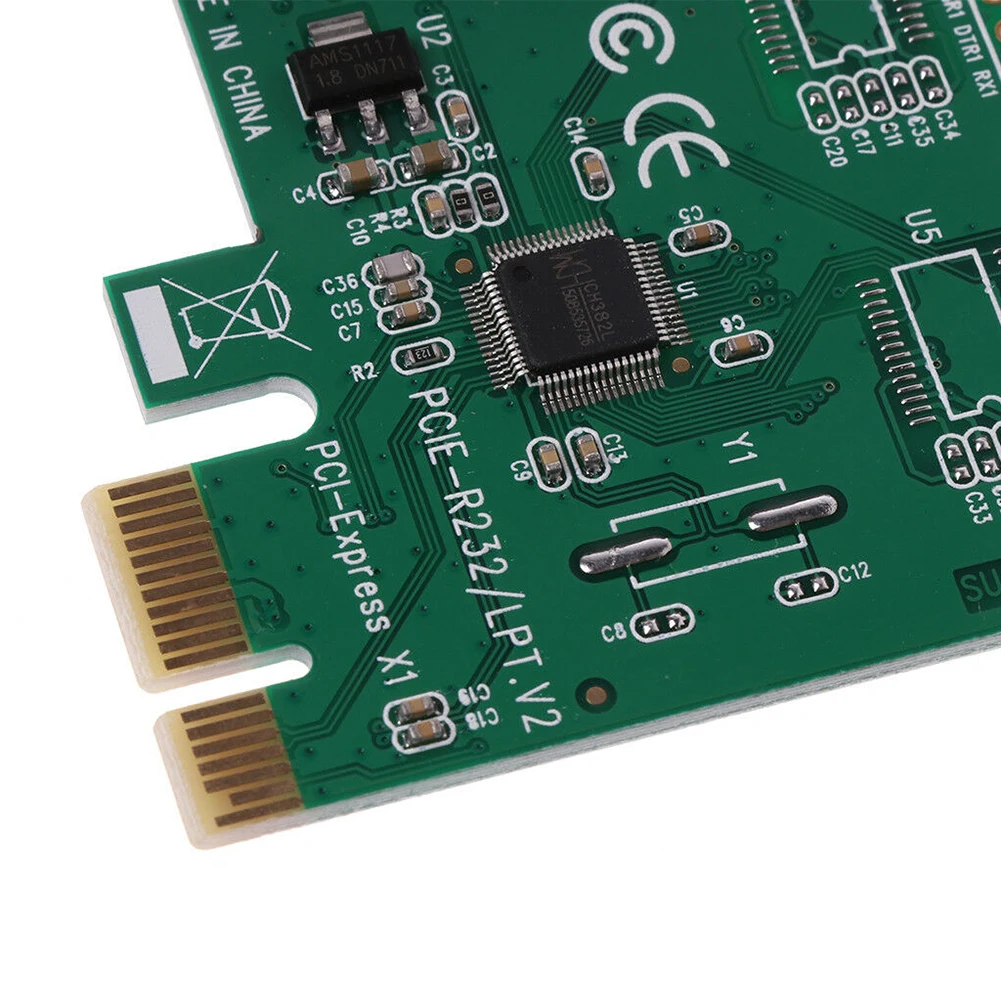 Высокоскоростной аксессуар для принтера Express Card Adapter PCI-E К LPT 25pin части конвертера прочные надежные компоненты Plug And Play