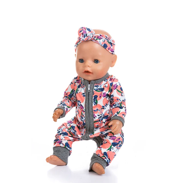 New Pajamas Fit For 17Inches Zapf Baby Born Doll 43cm Born Babies Doll Clothes 3