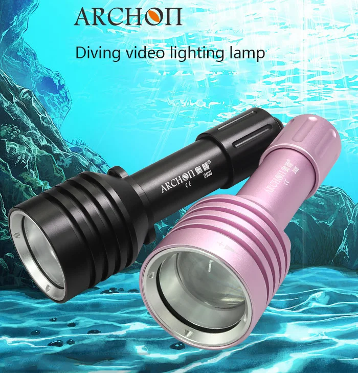 ARCHON D10U Diving Flashlight CREE XM-L2 U2 LED max 800 lumen Zoomable Photographing torch handheld Underwater light