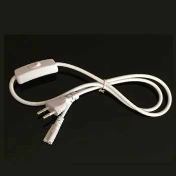 

EU / US Plug T5 T8 LED Wire Connector Power Cord LED Tube Power Extension Cord with on/Off Swith for LED T5/T8 Light Tube