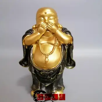 

Chinese archaize resin maitreya Don't say statue