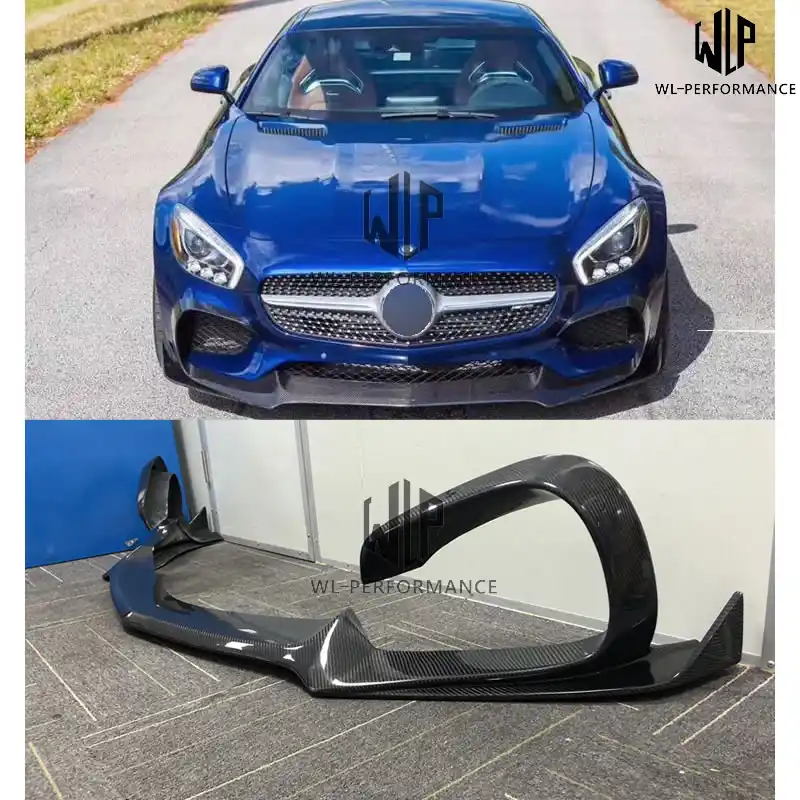 Amg Gt R Style High Quality Carbon Fiber Front Bumper Splitter Lip Car Styling For Mercedes Benz Amg Gt Gts R Style Car Body Kit Body Kits Aliexpress