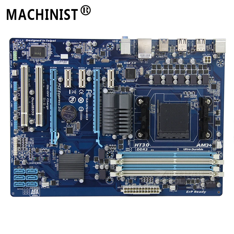 

For Gigabyte GA-970A-DS3 Desktop motherboard MB AMD 970 Socket AM3/AM3+ ATX DDR3 32GB SATA3.0 100% fully Tested