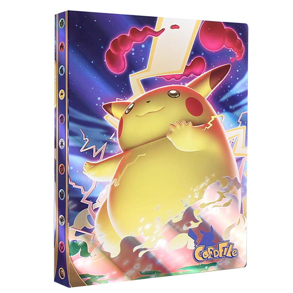 2021 Newest Style Holographic 240Pcs Holder Pokemones Collections Shiny Album Book Top Loaded List Toys Gift For Kids | Игрушки и хобби