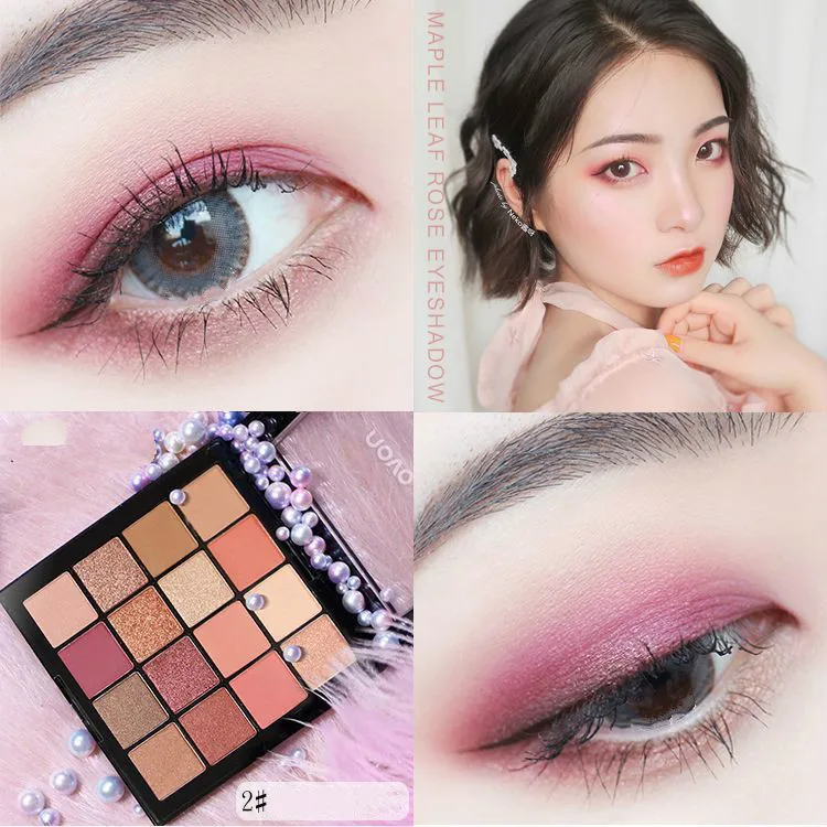 

Sixteen color lazy eyeshadow dish Earth color matte nude makeup beginner girl is not blooming