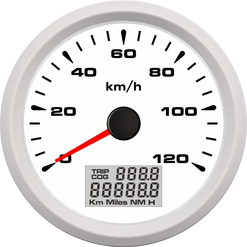 85 мм Цифровой gps Скорость ometer датчик 120 км/ч 200 км/ч Водонепроницаемый Скорость датчики 7 цветов Подсветка 12 V-24 V gps snelheidsmeter - Цвет: WW 120KMH
