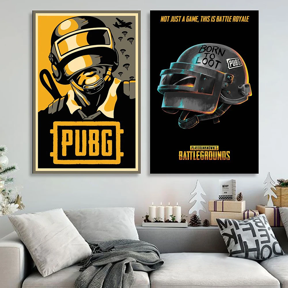 Классическая игра PUBG Картина на холсте качественное художественное украшение