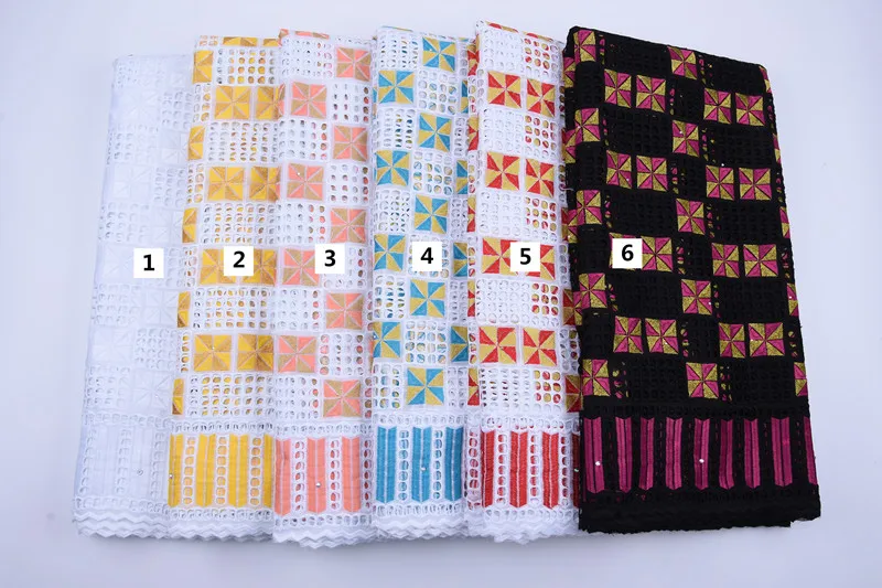 Высокое качество удар хлопка африканская ажурная ткань; Embroiderey швейцарские кружева для вечерние платье шьем мягкие SkinA1770