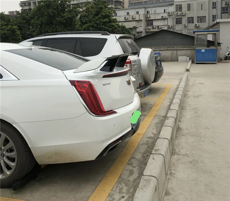 Использовать для Cadillac xts спойлер года ABS Пластиковый материал заднее крыло EX стиль спортивные аксессуары