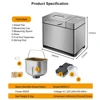 Biolomix Automatic Toasters 304 Stainless Steel 650W Programmable Home Kitchen Toaster 6
