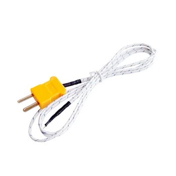 

Surface thermocouple K-type temperature sensing probe exposed sensor high temperature resistance temperature measuring line 1m