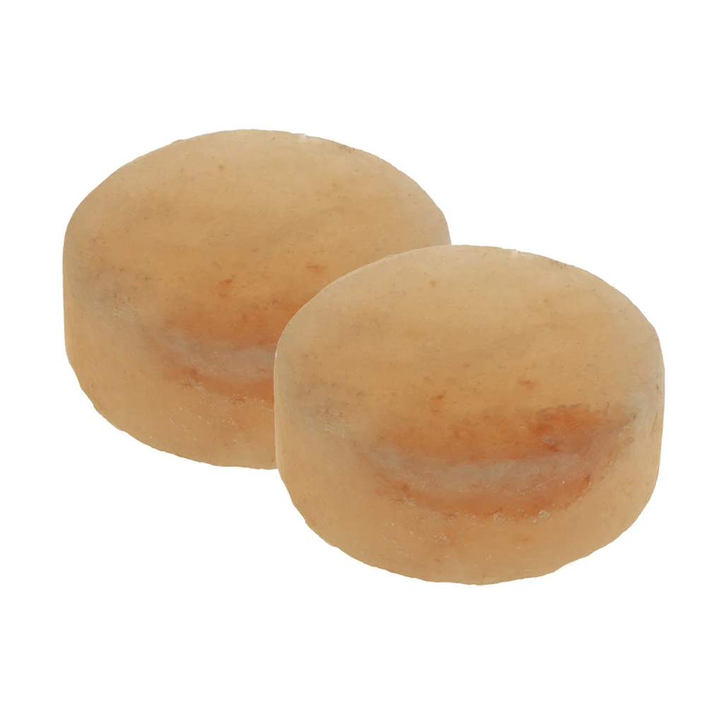 2Pieces Himalayan Salt Soap Bar / Massage Bar / Deodorant Bar - Good for Skin - Health and Mineral - Deep Clean Soap