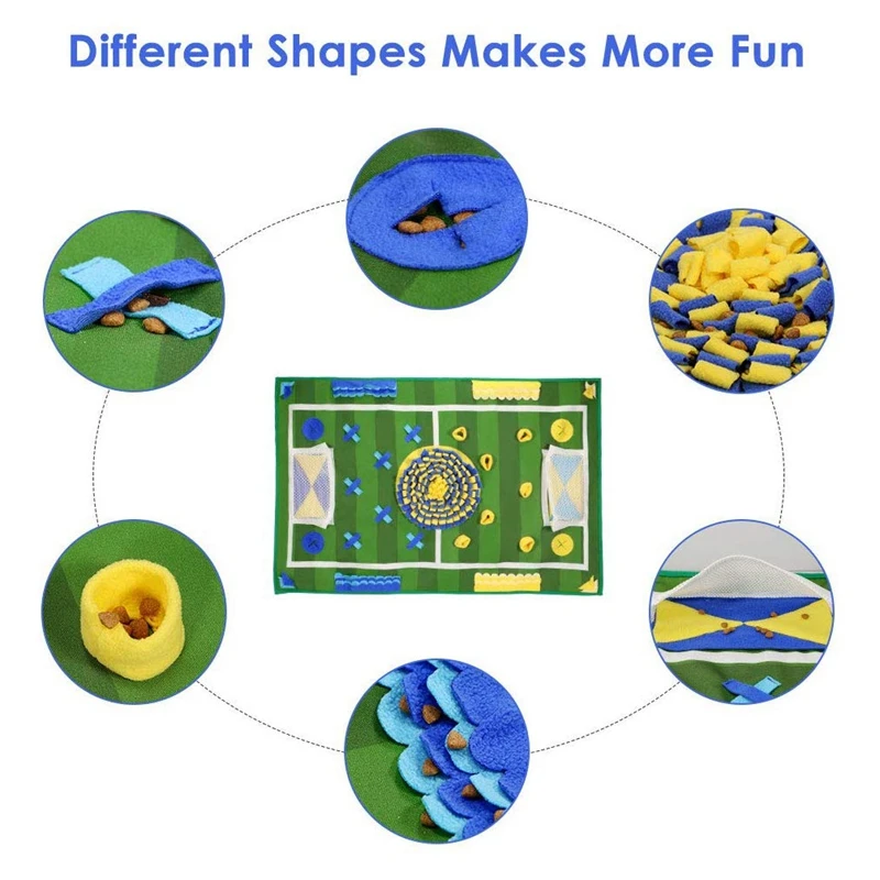 

Dog Snuffle Mat Feeding Mat Puppy Nose Work Blanket Training Pad Pet Toy Slow Feeder Fun to Use Non Slip Activity Mat Stress Rel