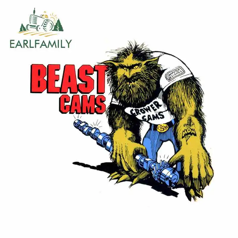 EARLFAMILY 13 см x 11 4 CROWER BEAST cameras NHRA DRAG RACE HOT RAT ROD винтажный внешний вид | Автомобили и