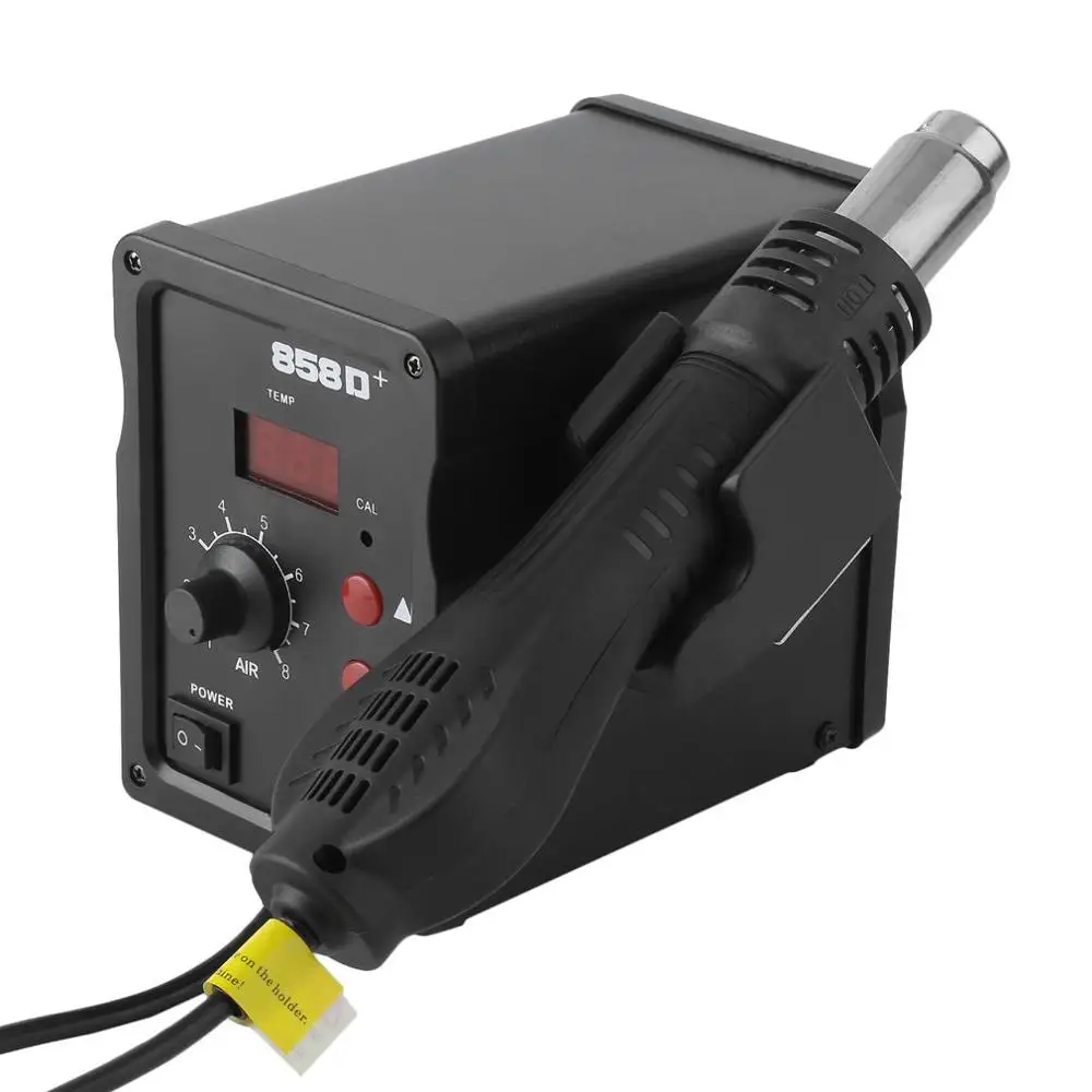 

NEW 858D Rework Station NEW Air Soldering Station Desoldering Iron 3 Nozzles