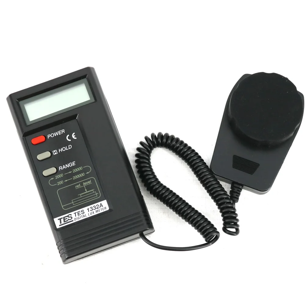 TES EMF TES-1332A Digital Lux Meter Illuminometer luminance Luxmeter light Measuring Range 20/200/2000/20000 Lux.