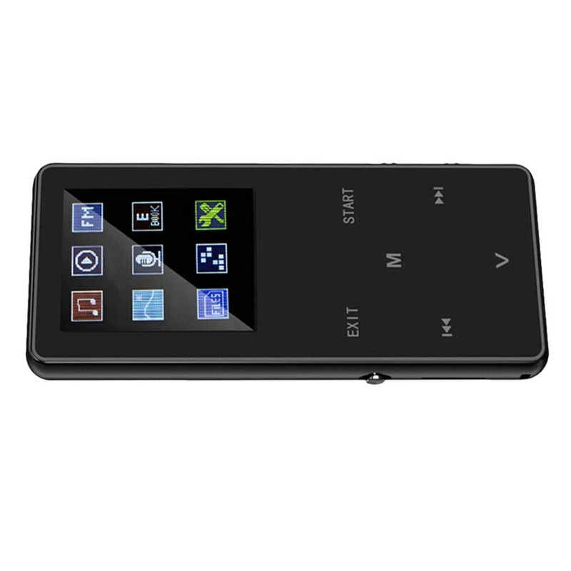 K1 1,8 дюймов ультра тонкий OLED дисплей цветной экран перезаряжаемый Bluetooth цинковый сплав MP4 плеер многоязычный цифровой без потерь HIFI