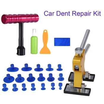 

T shape Dent Puller Car Auto Body Repair Suction Cup Slide Tool Sheet Suction Cup Car Repair Tools Kits with 18pc Tabs