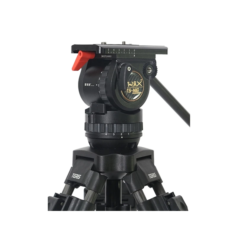 US $645.01 TRIX TSN6T Carbon Fiber Video Camera Tripod Kit W Fluid Head Load 7KG Professional Tripod For Video Camera Film Camera