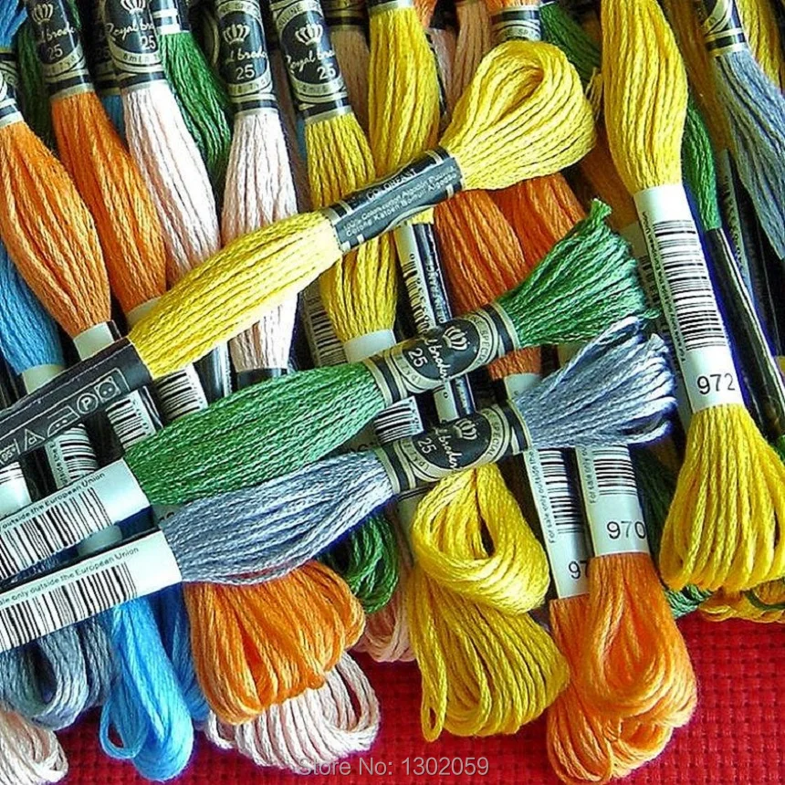 

100% Cotton Royal Floss Embroidery Floss Yarn Thread / Cross Stitch Floss Thread Yarn Choose Any Colors