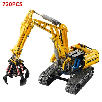 

Classic DIY Excavator Car Compatible With Technic 42006 Truck MOC Model Building Blocks Boys Birthday Gifts Toys For Children