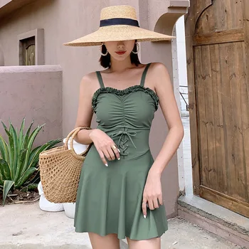 

Sexy One Piece Swim Suits Swimsuit Female Swimsuits Women Summer 2019 Push-Up New Cover Pants Push Up Hot Solid Polyester Fmzxg