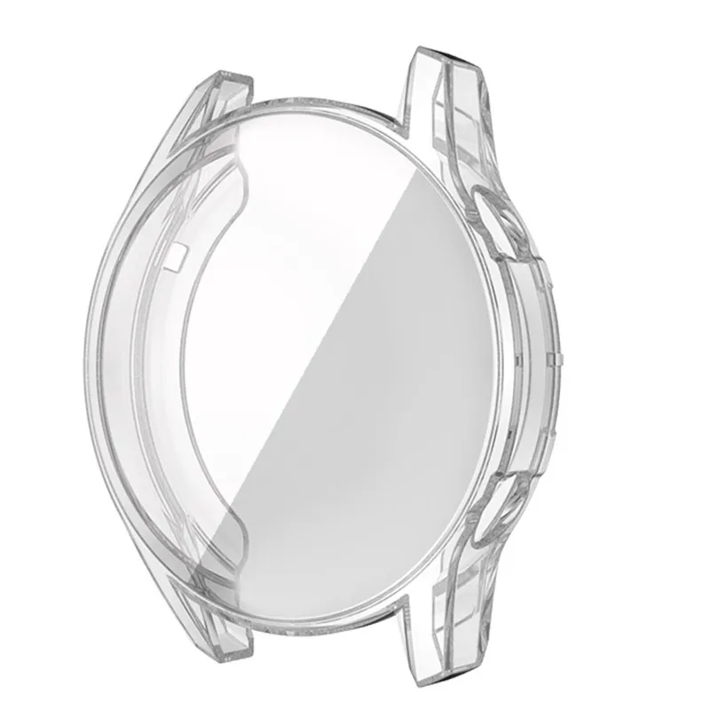 Защитный чехол для huawei watch GT 2 46 мм мягкий ТПУ полный защитный чехол для huawei Gt протектор для часов крышка аксессуары - Цвет: Transparent