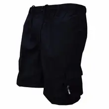 Летние мужские шорты, свободные, с несколькими карманами, на шнурке, мешковатые, карго, шорты до колен, повседневные шорты, мужская одежда