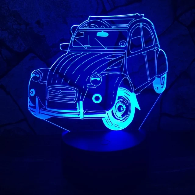 

Creative Car 3D Night Light Table Lamp 7 Colors Changing Desk Lamp 3d Lamp Novelty Led Night Lights Led Light