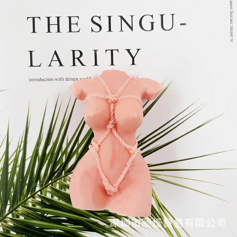 Description Picture 4 of item3 Rope Tied Woman Body Silicone Candle Mold Carving Art Aromatherapy Plaster Home Decoration Mold Wedding Gift Handmade