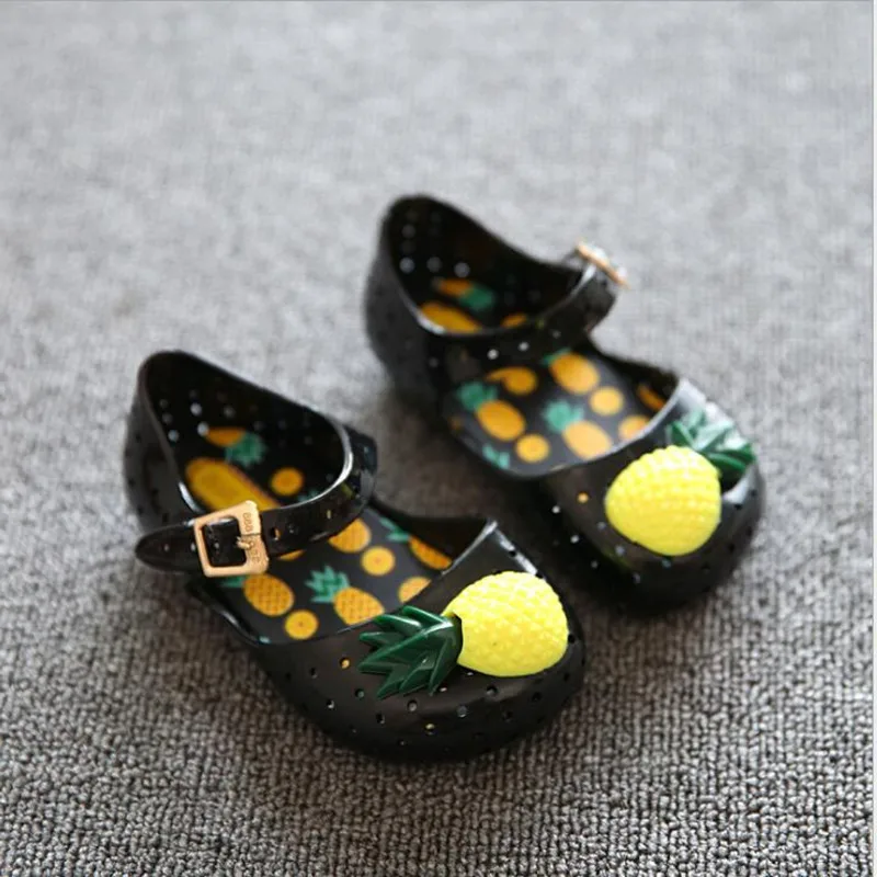 Mini Melissa/ новые оригинальные прозрачные сандалии для девочек; детские сандалии; детская пляжная обувь; нескользящая обувь для малышей