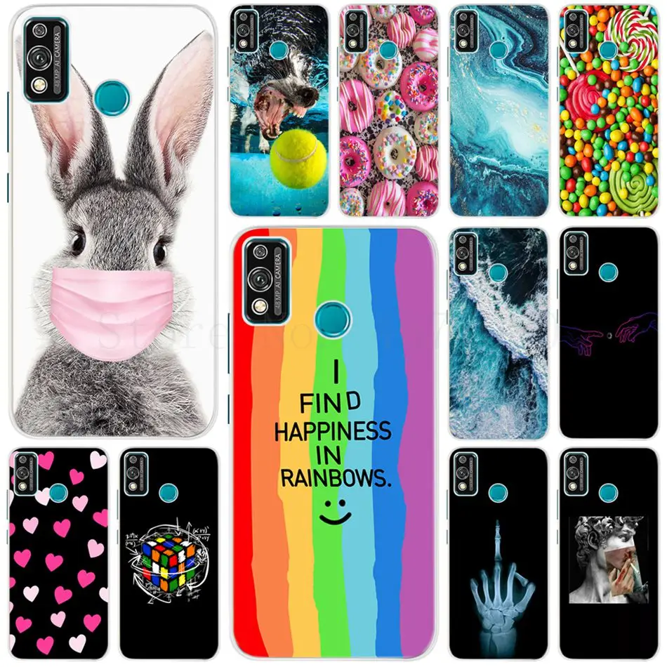 Slim Soft Silicone Phone Case For Honor 9X Lite JSN-L21 Funda Back Cover Bumper Huawei 9 X | Мобильные телефоны и