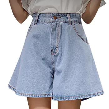 

Sexy hole Jeans Fashion Women Loose High-Waisted Broad-Legged Jeans And Shorts Casual Slim Fit High Quality Elastic #4