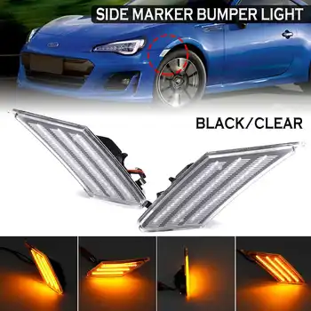 

2x Flowing light led side marker 12V led turn signal Bumper light Sequential Blinker for Subaru BRZ for Scion FR-S For Toyota 86