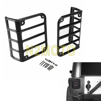 

1 Pair Black Taillight Cover Rear Euro Tail Light Cover Guard For Jeep Wrangler 2008-2010 2011 2012 2013 2014 2015 2016 2017