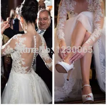 

Free Shipping Custom Sexy Vestidos De Novia Weddings Events Lace Bridal Gown 2018 appliques lace Mother of the Bride Dresses