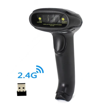 

1D Wireless USB Barcode Scanner 2.4G Bar code Reader with 100Meters(330ft) Wireless Transfer Distance