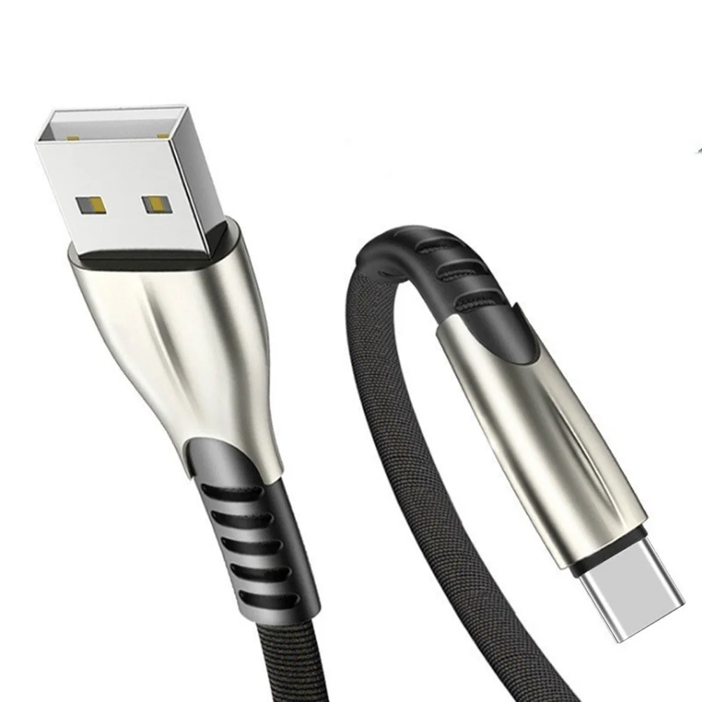 

Zinc Alloy Typec Data Cable Is Suitable For Samsung Huawei Charging Cable Nylon Braided Data Cable Charging Cable