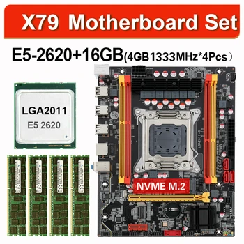 

Kllisre X79 chipset motherboard combos E5 2620 Processor 4pcs 4GB 1333 ECC memory