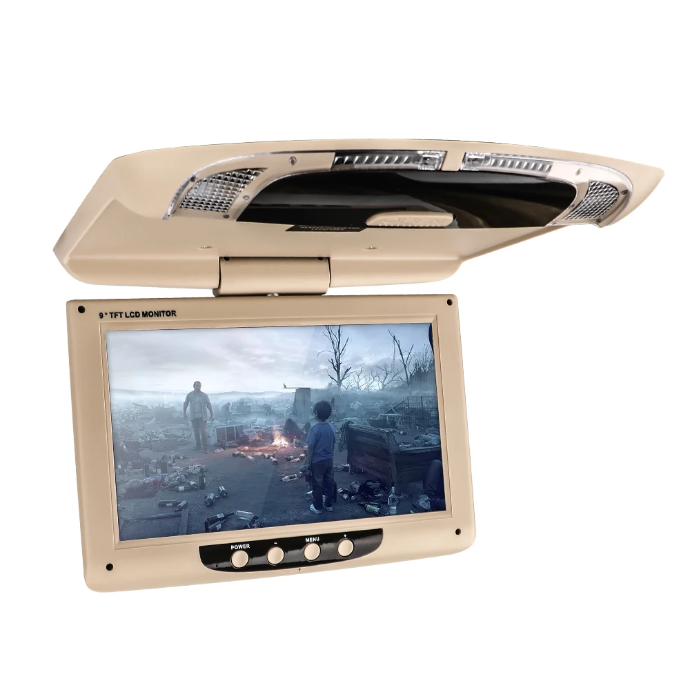 9 дюймов TFT цветной lcd подголовник DVD мониторы 1024x600 HD вход радио AV монитор для автомобиля аудио dvd-плеер