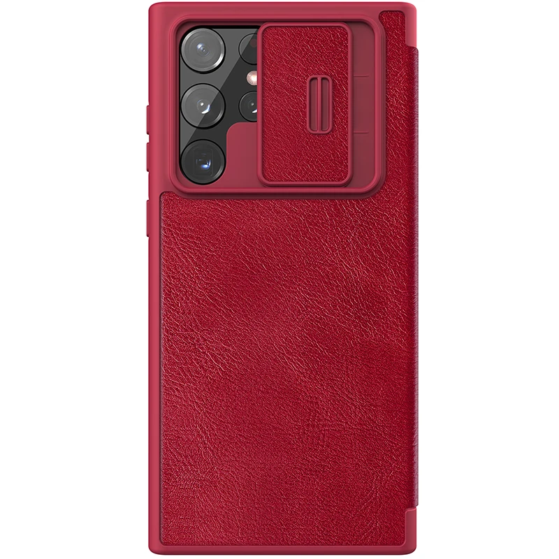 for Samsung Galaxy S22 Ultra Case Nillkin CamShield Flip Leather Case Slide Camera Case Lens Cover for Samsung S22 Plus 5G Case 