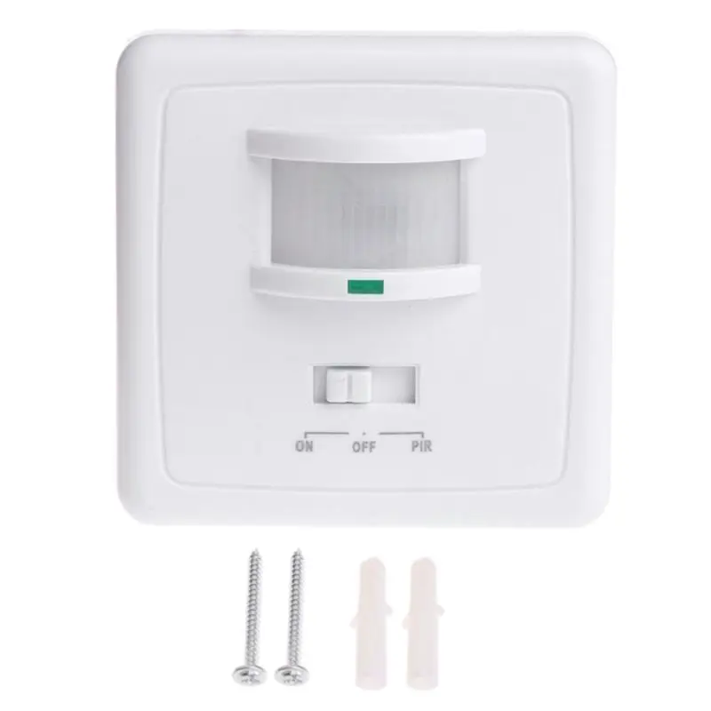 

220-240V AC Wall Mounted 9m Automatic PIR Infrared LED Motion Sensor Switch 50Hz
