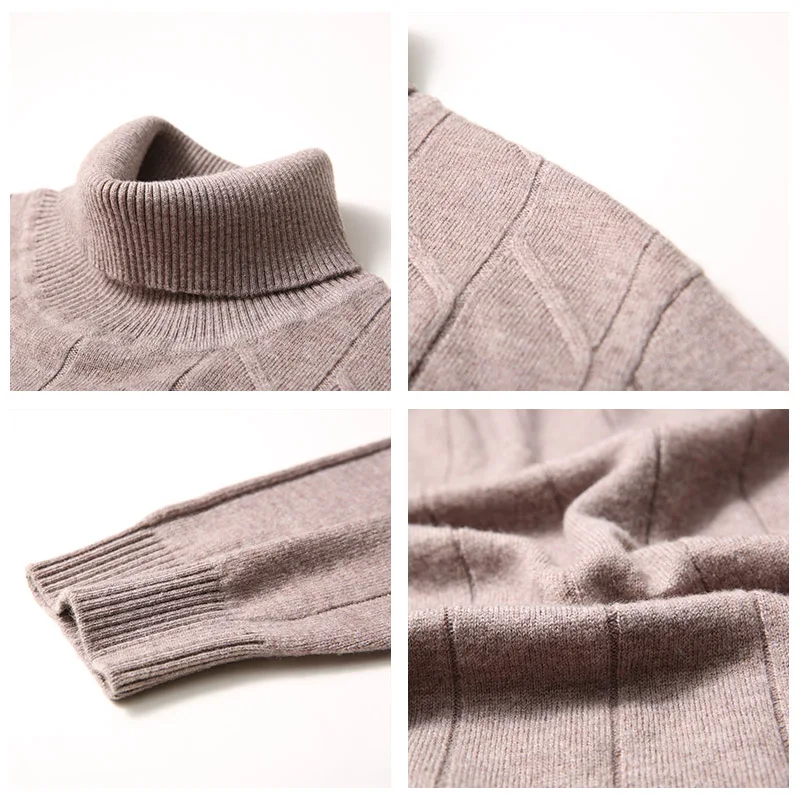 COODRONY Brand Sweater Men Thick Warm Winter Turtleneck Sweaters 100% Merino Wool Pullover Men Knitted Cashmere Pull Homme 93031 COODRONY Brand Sweater Men Thick Warm Winter Turtleneck Sweaters 100% Merino Wool Pullover Men Knitted Cashmere Pull Homme 93031